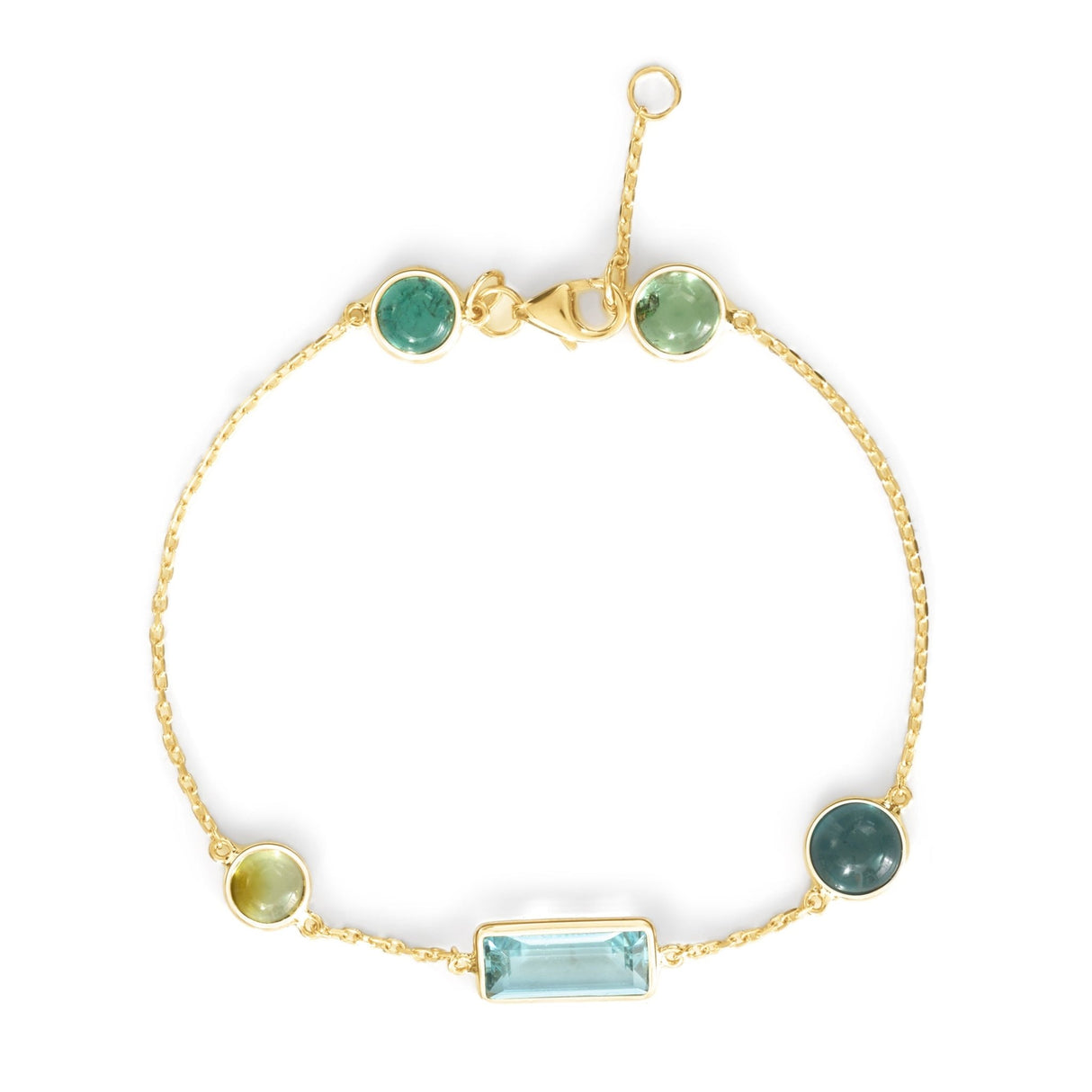 Aquamarine_Tourmaline_Candy_Bracelet_18K_gold_stackable_design_handmade_fine_jewelry_1