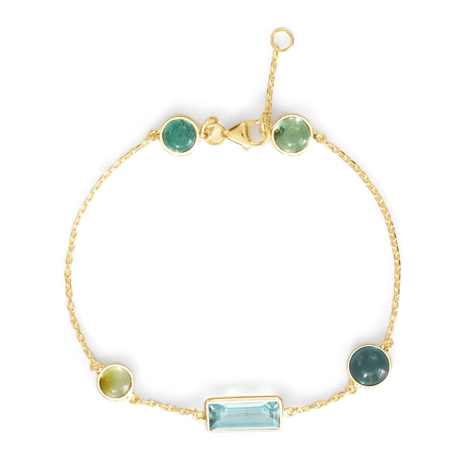 Aquamarine_Tourmaline_Candy_Bracelet_18K_gold_stackable_design_handmade_fine_jewelry_1