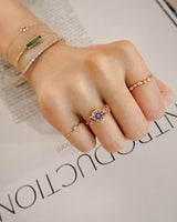 Baby_Blue_Pink_Sapphire_Ring_18K_gold_engagement_ring_on_model_2