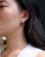 Baby_Blue_Sapphire_Diamond_Starburst_Earrings_18K_gold_handmade_fine_jewelry_on_model_1