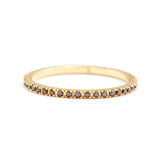 Black Diamond Micro Pave Infinite Ring 18k gold stackable ring