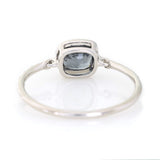 Black Spinel Petite Circle Diamond Ring back