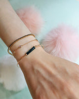Black Tourmaline Protection Bar Bangle