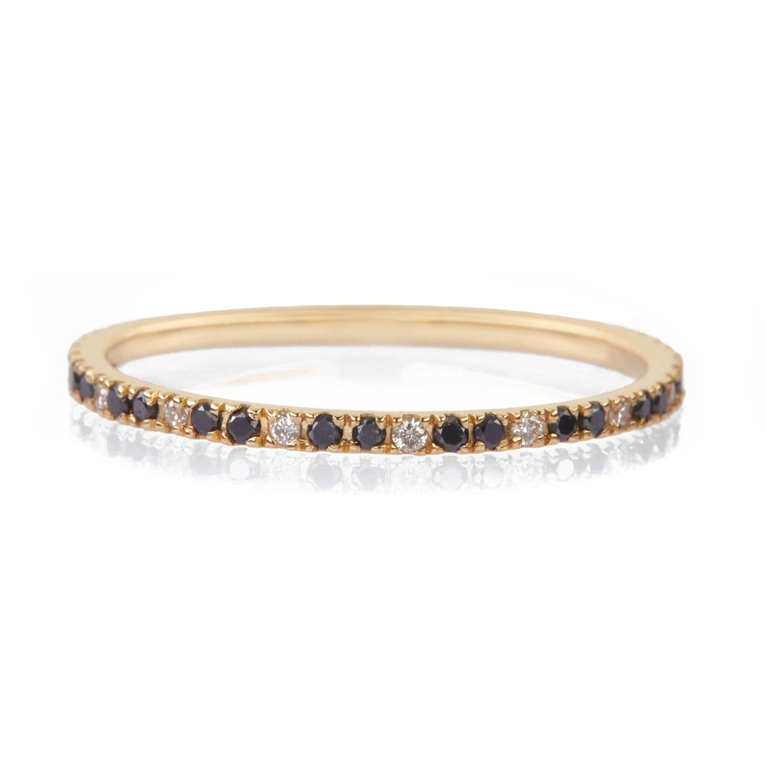 Black & White Diamond Infinite Ring