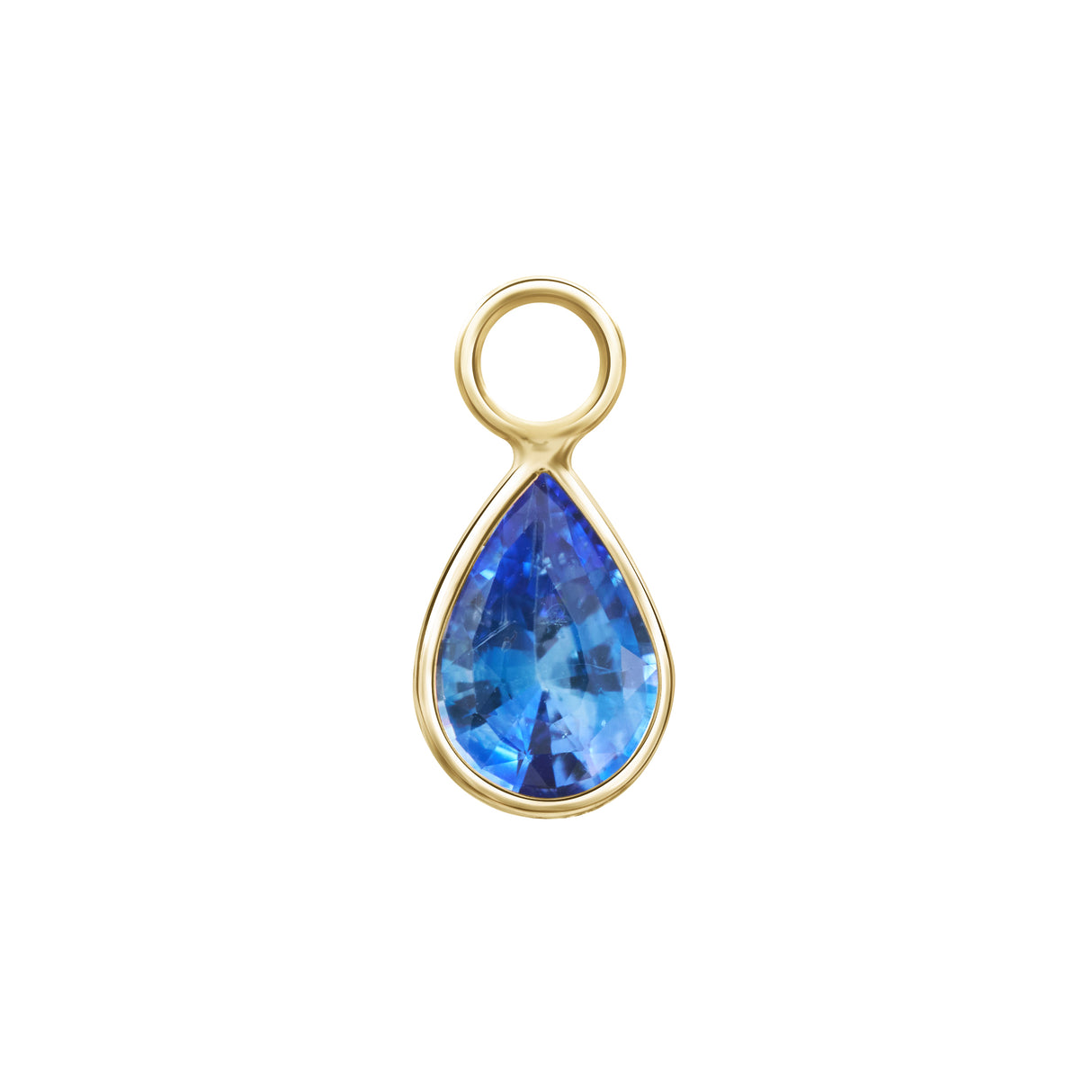 Blue Sapphire Hoop Charm