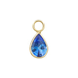 Blue Sapphire Hoop Charm