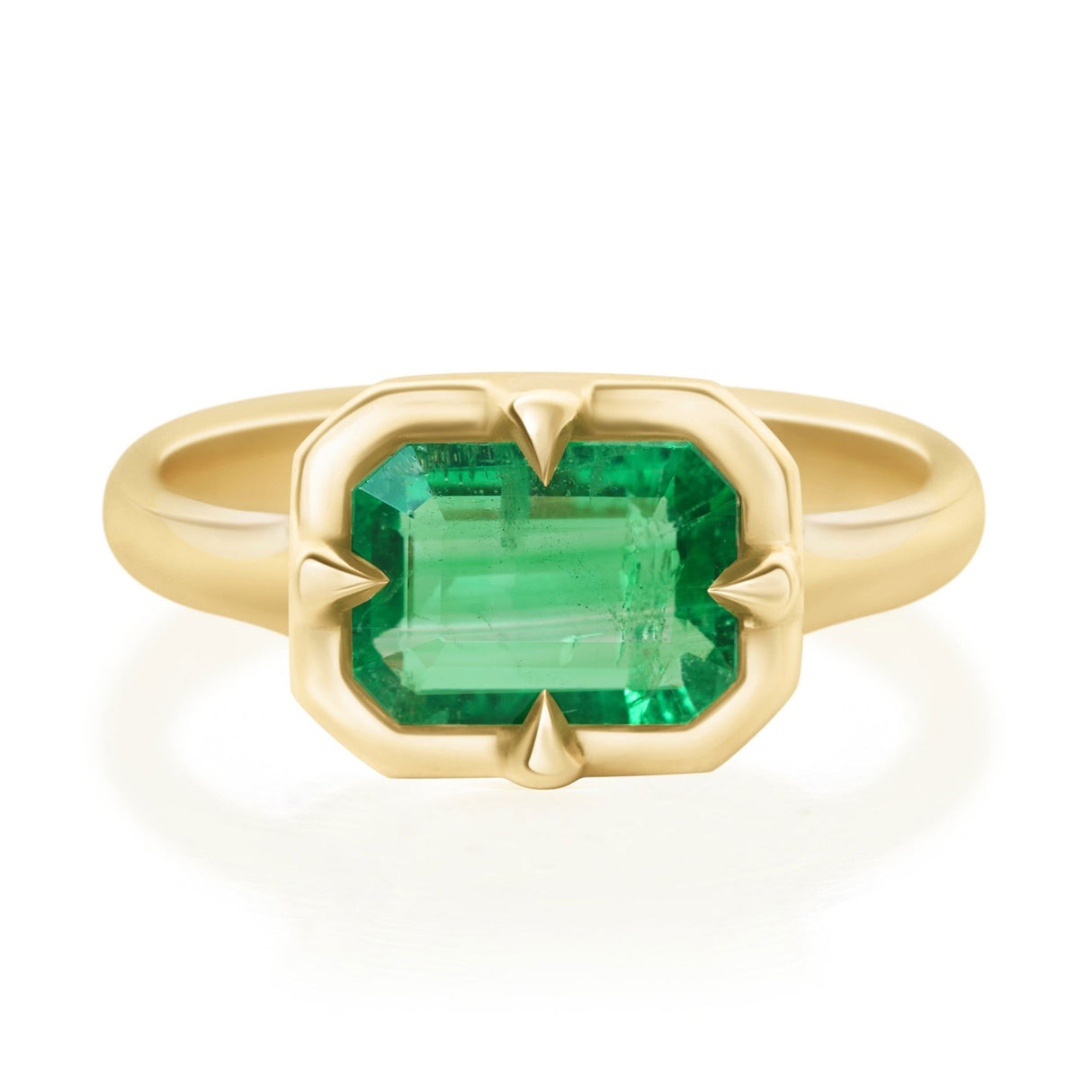 Brazilian Emerald Compass Ring