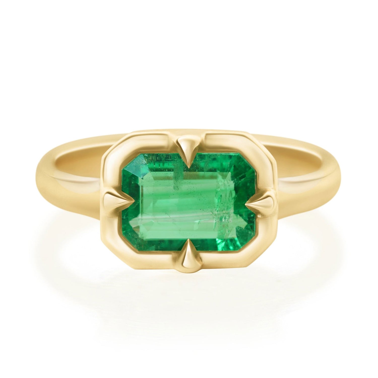 Brazilian Emerald Compass Ring