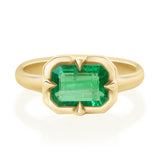 Brazilian Emerald Compass Ring