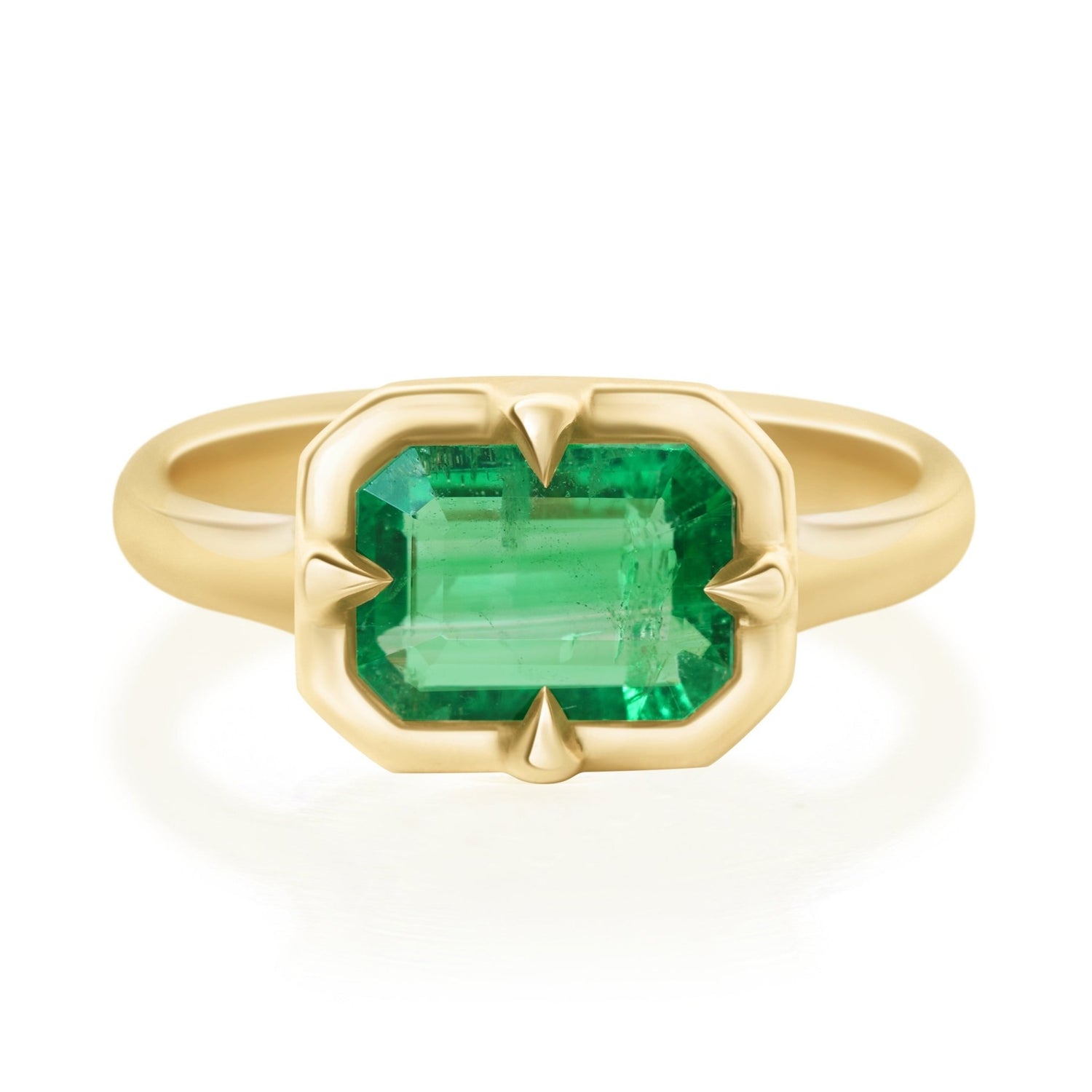 Brazilian Emerald Compass Ring