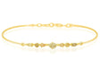 Canary & Orange Diamond Bangle 18K gold stackable design