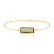 Canary Tourmaline Supreme Bar Bangle 18K gold stackable design