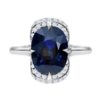 Ceylon Color Change Sapphire Aurora Ring platinum engagement ring