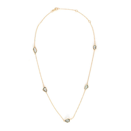 Ceylon Green Sapphire Contour Necklace