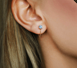 Ceylon Sapphire Chain Earrings