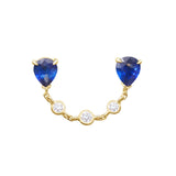 Ceylon_Sapphire_Diamond_Chain_Earring_18K_gold_handmade_fine_jewelry