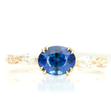 Ceylon Sapphire & Diamond dream weaver Ring