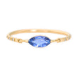 Ceylon Sapphire Marquise Petite Circle Diamond Ring 14k gold stackable ring