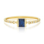 Ceylon Sapphire Petite Circle Diamond Ring 14k gold stackable ring