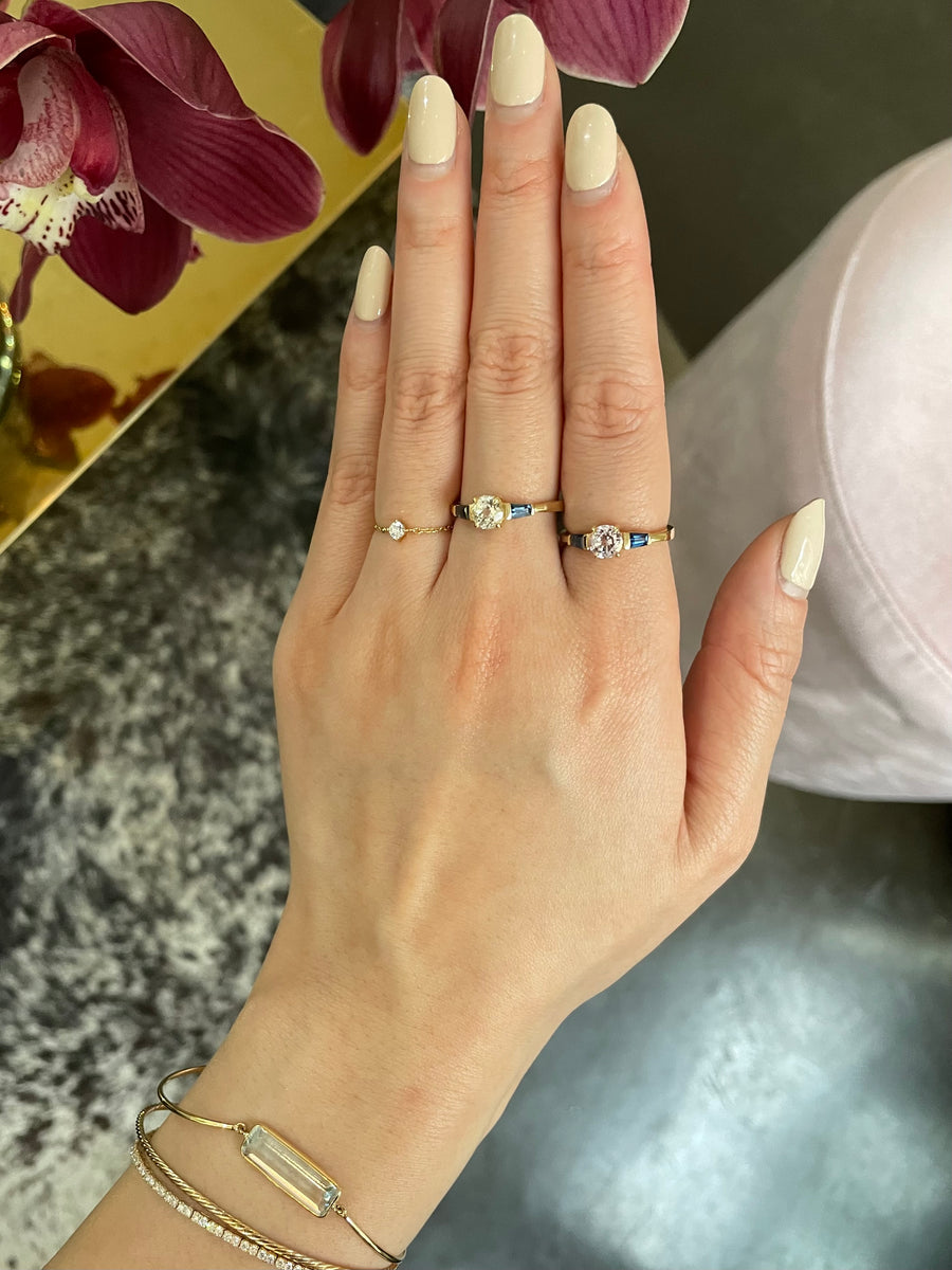 Ceylon Sapphire Starlight ring