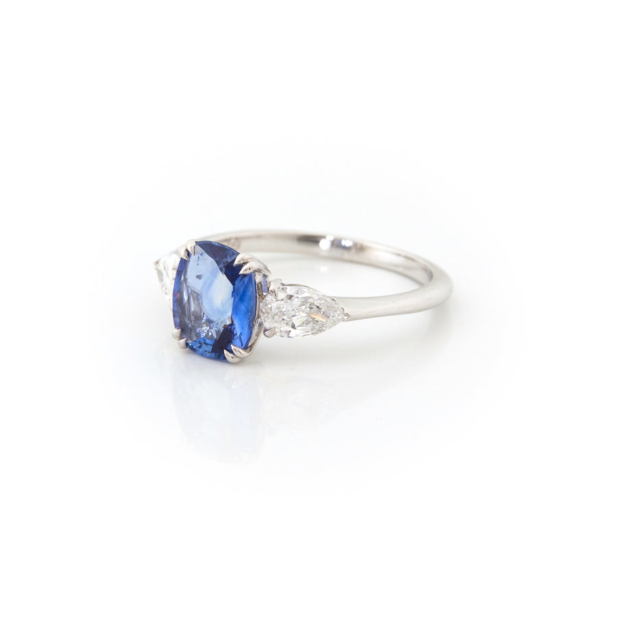 Ceylon Sapphire and Diamond Eternal Ring