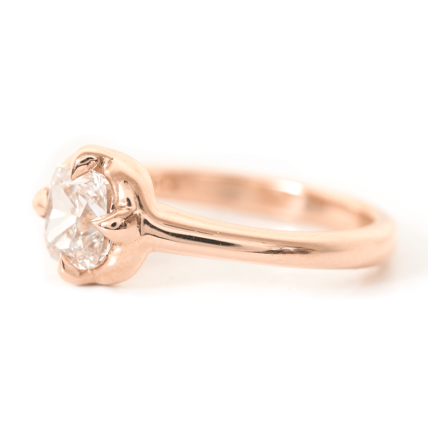 Champagne Diamond Compass Ring  18K engagement ring 1