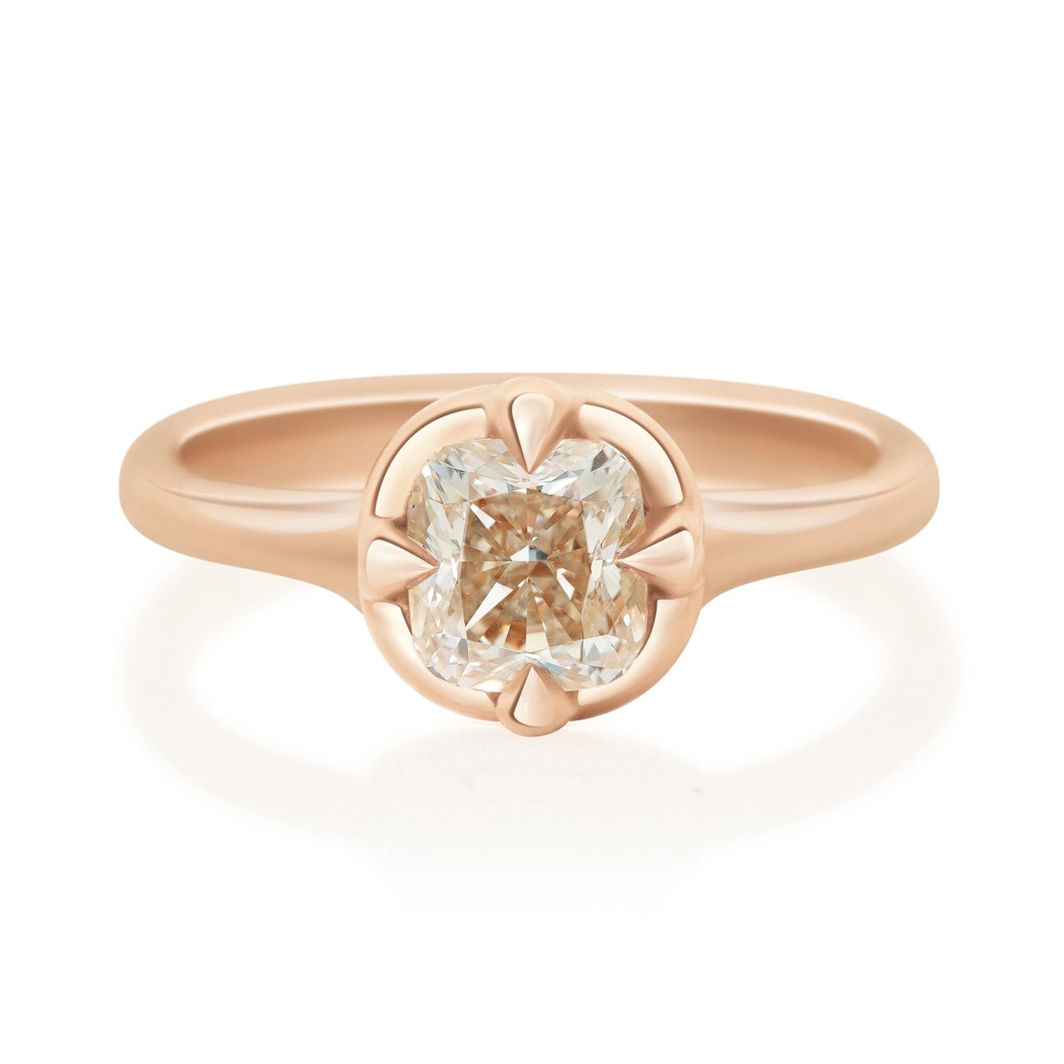 Champagne Diamond Compass Ring