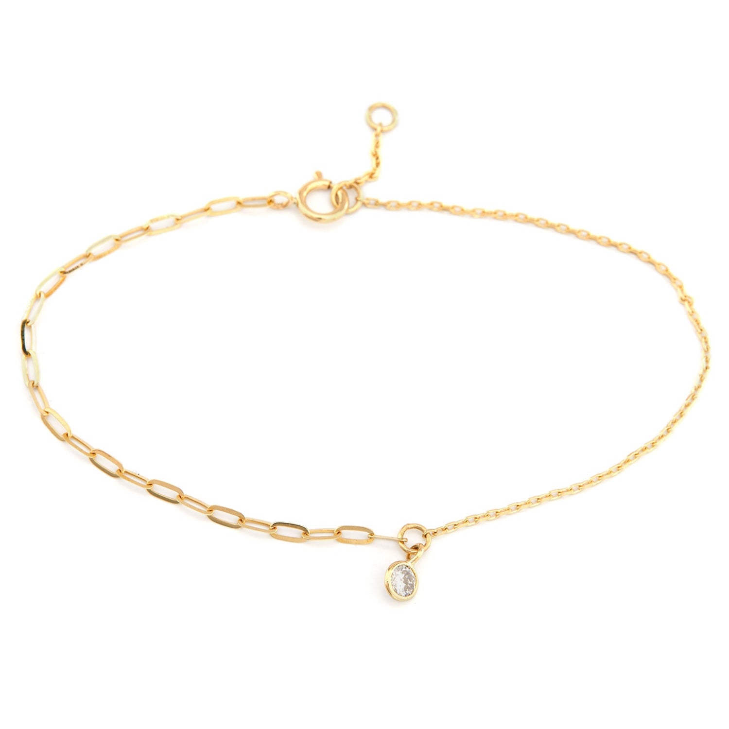 Champagne Diamond Duo Bracelet 18k gold stackable design 2