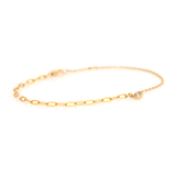 Champagne Diamond Duo Bracelet 18k gold stackable design side view