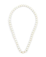 Classic Pearl & Fisheye Closure Necklace handmade fine jewelry