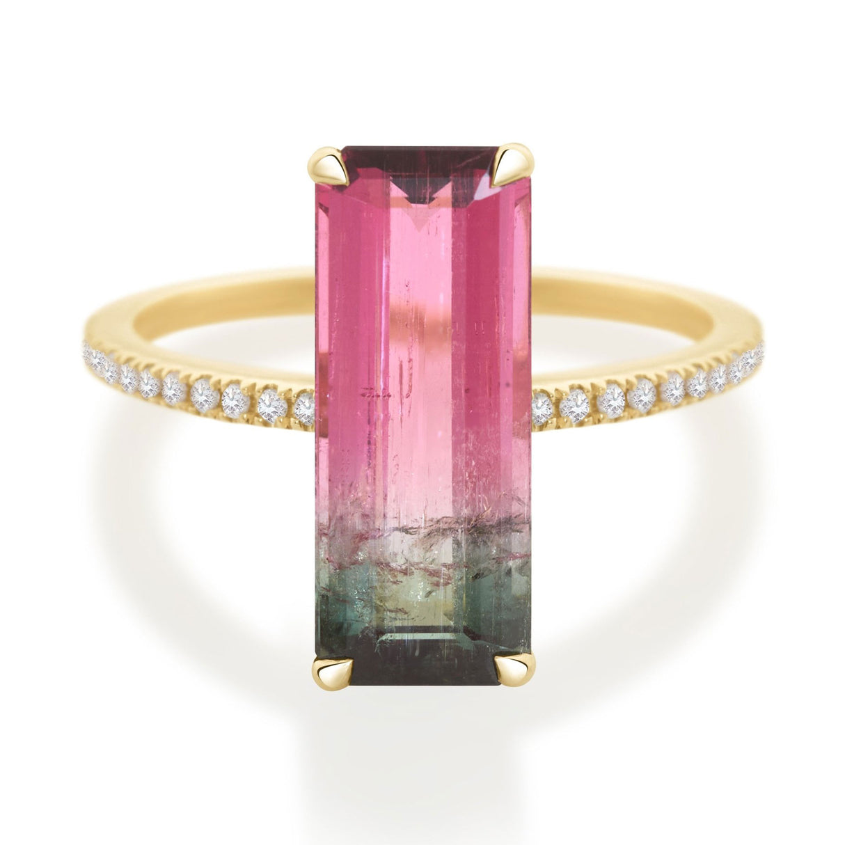 Classic Watermelon Tourmaline Ring