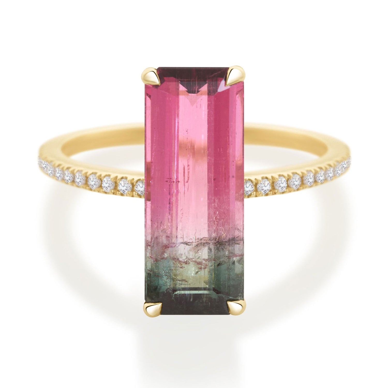 Classic Watermelon Tourmaline Ring