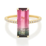 Classic Watermelon Tourmaline Ring