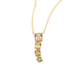 Color Change Tourmaline Links Cascade Necklace 18k handmade fine jewelry
