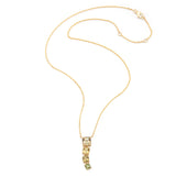 Color Change Tourmaline Links Cascade Necklace 18k handmade fine jewelry 3