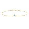 December Birthstone Topaz Bracelet 14k gold stackable design