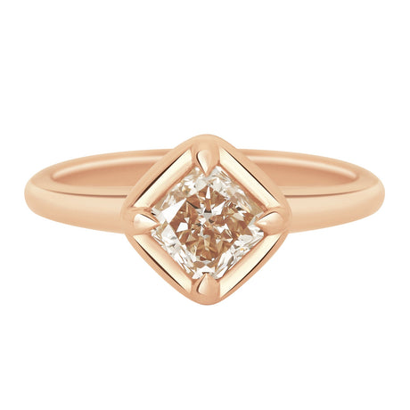 Desert Diamond Compass Ring 18K PG engagement ring