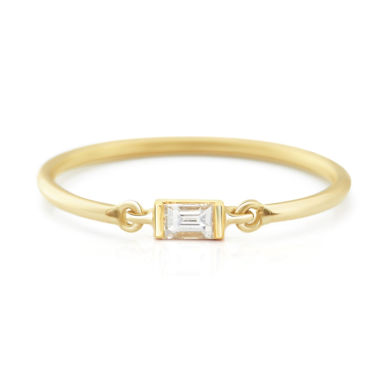 Diamond Petite Circle Rings