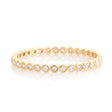 Diamond Bezel Set Infinity Ring 18k gold stackable ring