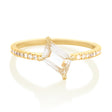 Diamond Contour Ring 18k gold engagement ring