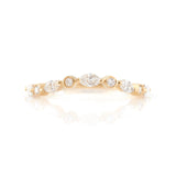 Diamond Crown Ring 18k gold stackable ring