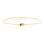 Diamond Double Pear Bangle 2 colors 18k gold stackable design