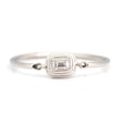 Diamond Frame Ring pt 900 Stackable ring