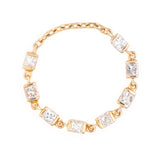 Diamond Links Chain Ring 18k gold Stackable ring 