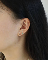 Diamond & Lagoon Tourmaline Flutter Earrings