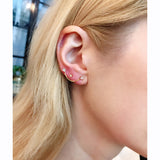 Diamond Linked Chain Earring