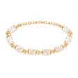 Diamond Links Chain Ring 18k gold Stackable ring