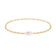 Diamond Marquise Chain Ring 14k gold Stackable ring