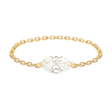Diamond Supreme Marquise Chain Ring 18k gold Stackable ring