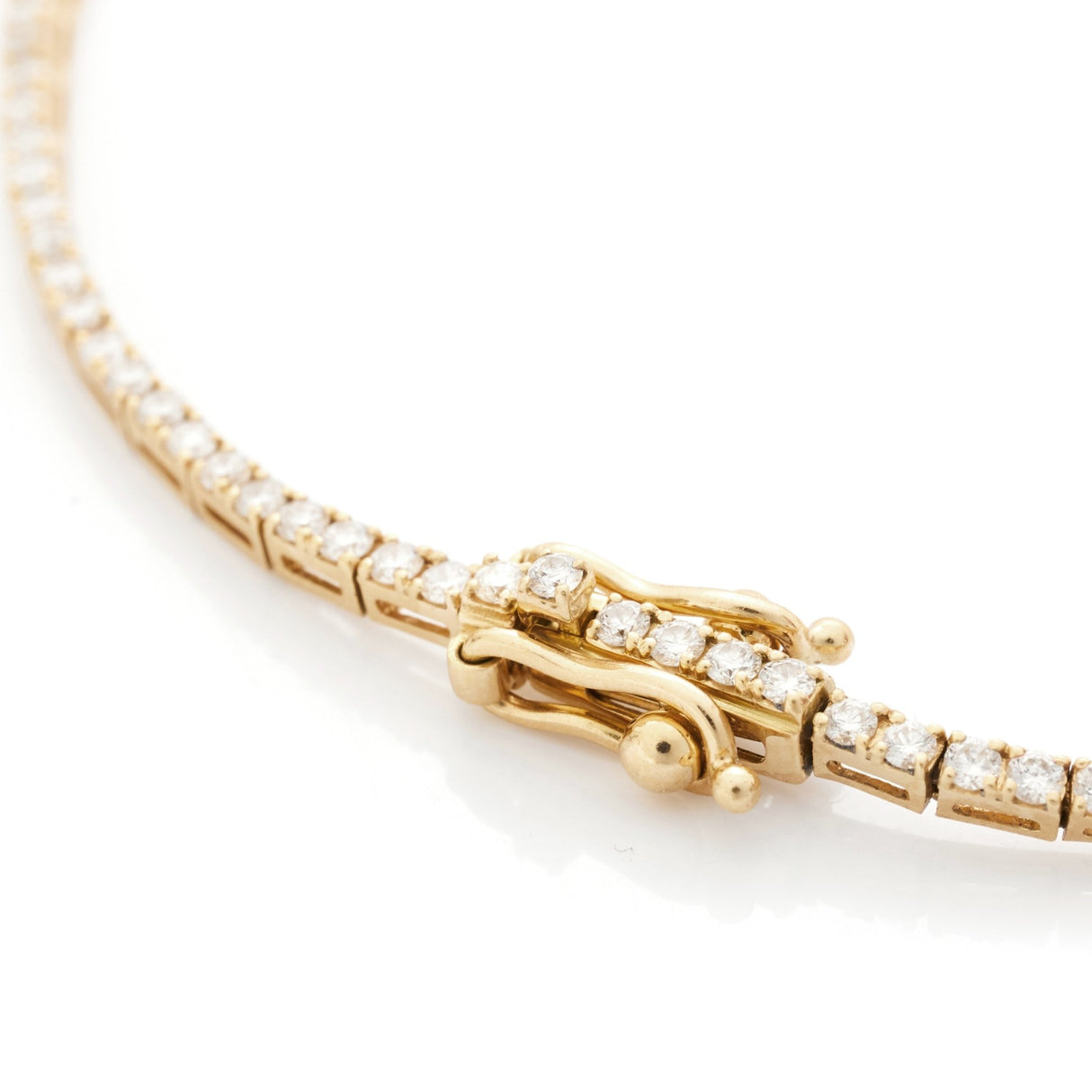 Diamond Tennis Bracelet 18k gold stackable design 2